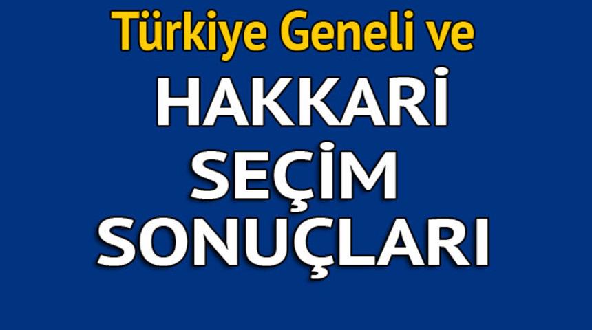 Hakkari se&ccedil;im sonu&ccedil;ları 2018 - İl il, il&ccedil;e il&ccedil;e canlı se&ccedil;im sonu&ccedil;ları geliyor