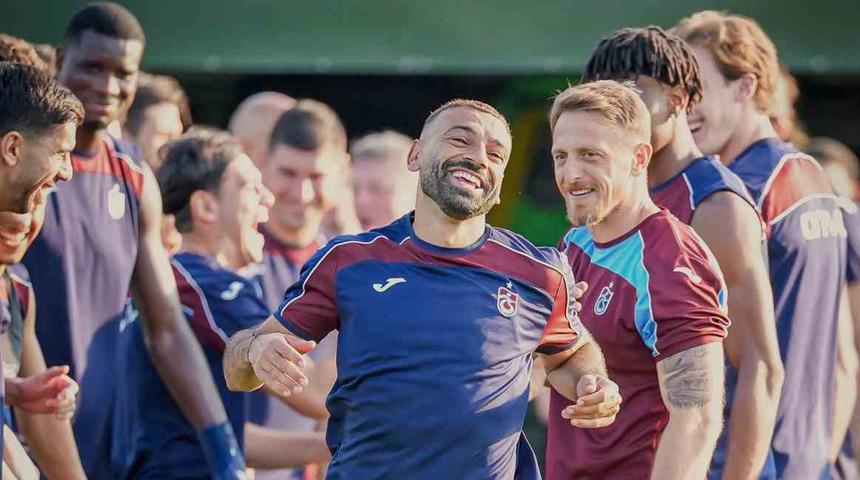 Salah, Trabzonspor ile ilk antrenmanına &ccedil;ıktı
