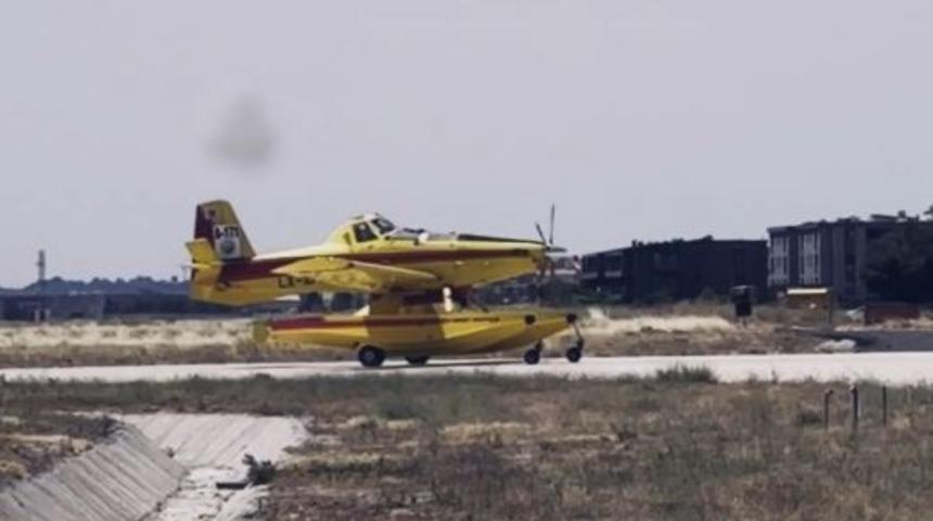 İspanya ve Fransa'daki orman yangınlarında g&ouml;rev yapan u&ccedil;aklar T&uuml;rkiye'ye d&ouml;nd&uuml;