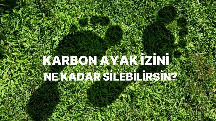 Bu Testte Karbon Ayak İzini Ne Kadar Silebileceğini S&ouml;yl&uuml;yoruz!
