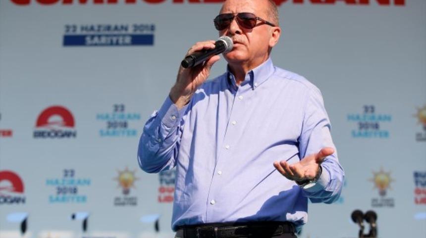 Erdoğan'dan Sarıyer mitinginde taksicilere uyarı: Beni mahçup etmeyin!