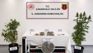 &Ccedil;anakkale'de uyuşturucu operasyonlarında yakalanan 14 zanlıdan 5'i tutuklandı