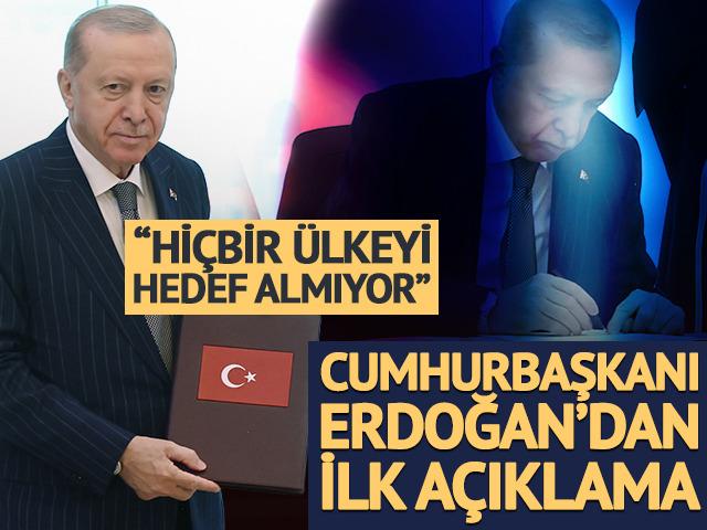 Cumhurbaşkanı Erdoğan'dan ilk a&ccedil;ıklama geldi