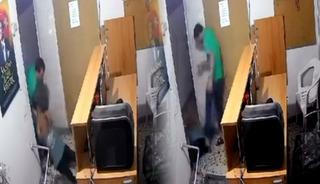 Gen&ccedil; kadını d&ouml;v&uuml;p yerde s&uuml;r&uuml;kledi! G&ouml;r&uuml;nt&uuml;ler kan dondurdu