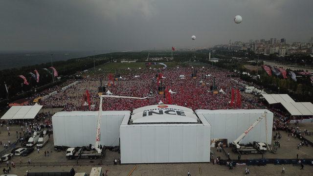 (Ek bilgilerle) - Muharrem İnce'nin Maltepe mitingi için alanda toplanmalar sürüyor