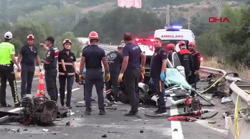 Bolu'da trafik kazası! 1 &ouml;l&uuml; 2 yaralı