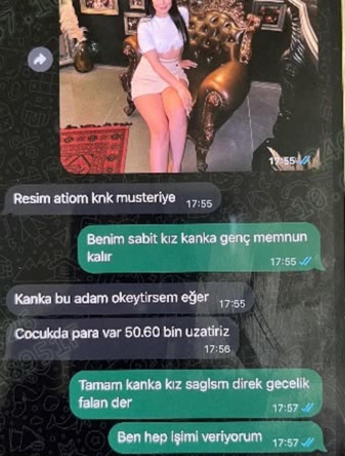 Fuhuş ve uyuşturucu... Mesajlar ortaya &ccedil;ıktı: "Seninle ilk kez aynı tabağa burun koyacağız"  1