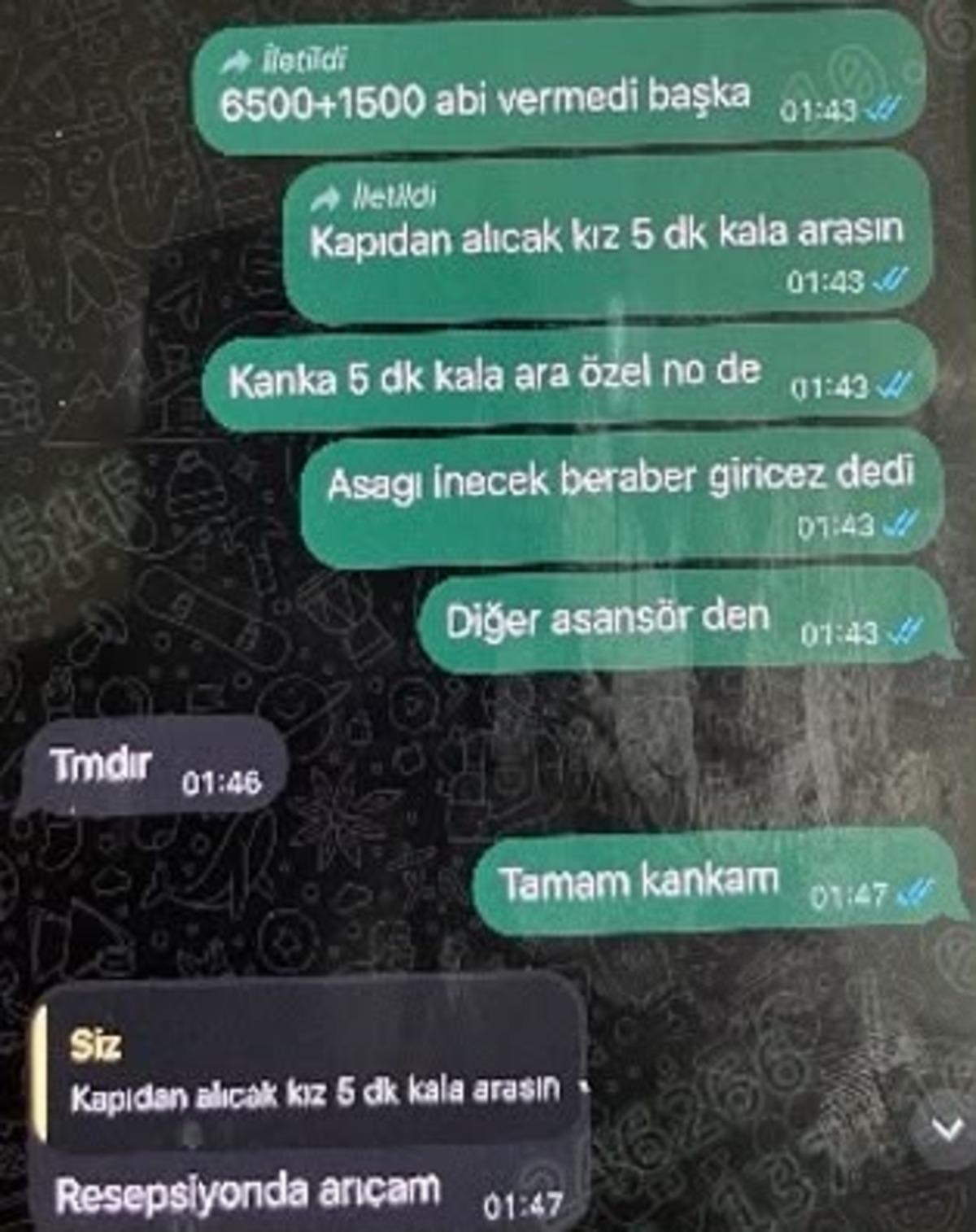 Fuhuş ve uyuşturucu... Mesajlar ortaya &ccedil;ıktı: "Seninle ilk kez aynı tabağa burun koyacağız"  2
