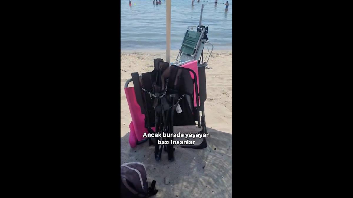 Erdek Sahili nde tepki çeken görüntü! "Resmen tapulamışlar" 2