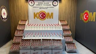 Samsun’da 1 ton 160 litre kaçak etil alkol ele geçirildi