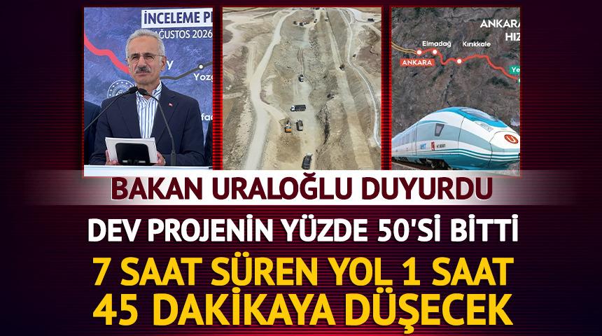 7 saat s&uuml;ren yol 1 saat 45 dakikaya d&uuml;şecek!