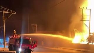 Son dakika: Palet fabrikasında yangın paniği