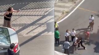 İstanbul’da yol ortasında “koca” kavgası: “Adım elinden, çatlaaa!”