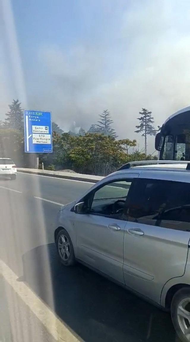 Eskişehir&rsquo;de otluk alanda yangın 1