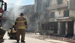 İzmir&rsquo;de s&uuml;nger deposunda yangın