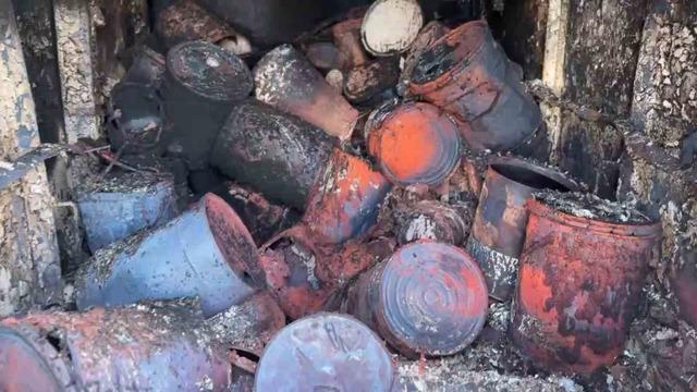 Dron saldırısına uğrayan geminin i&ccedil;i g&ouml;r&uuml;nt&uuml;lendi: Hasarın boyutu ortaya &ccedil;ıktı 3