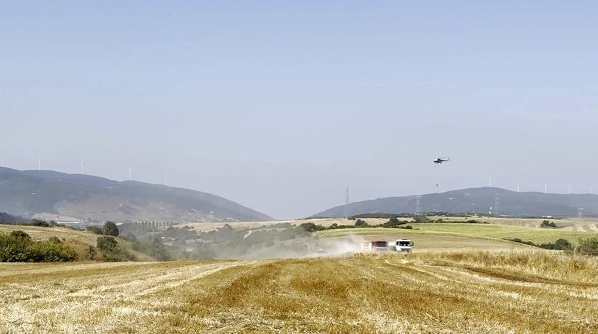İneg&ouml;l&rsquo;de orman yangını; Havadan ve karadan m&uuml;dahale başlatıldı
