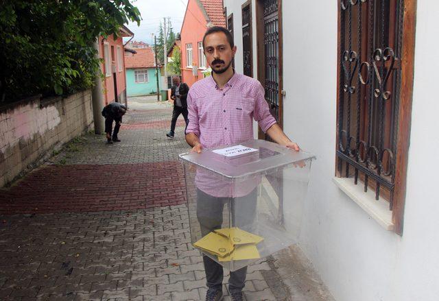 Bolu'da 62 seçmen seyyar sandıkta oy kullandı