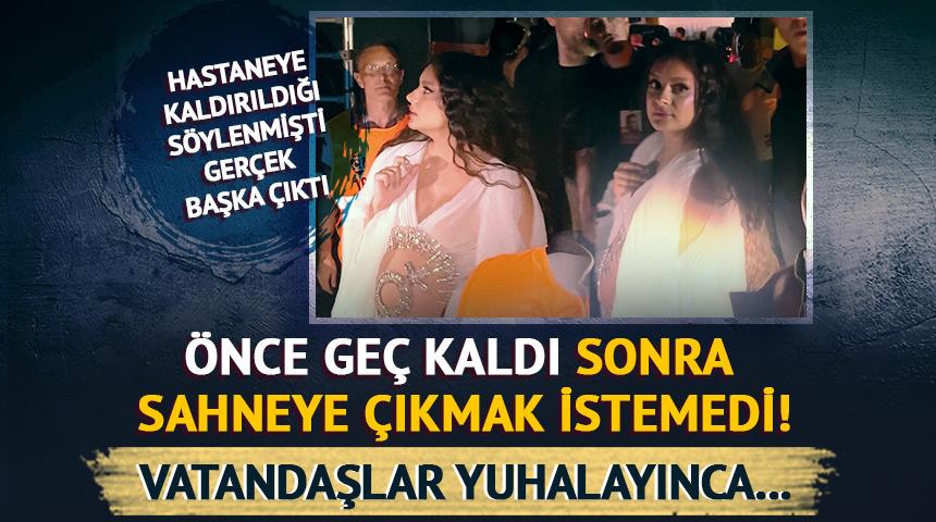 &Ouml;nce ge&ccedil; kaldı, sonra &ccedil;ıkmak istemedi! Vatandaş yuhaladı konser iptal edildi