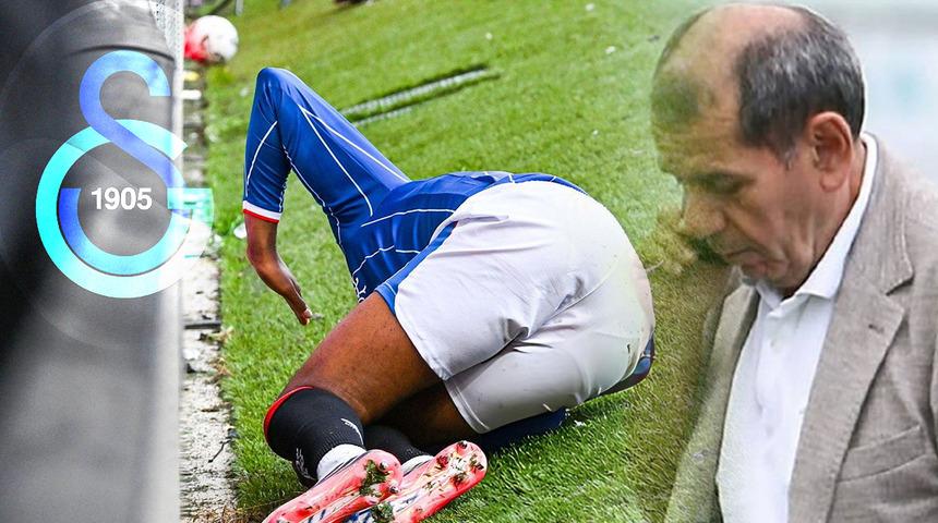 Galatasaray'ın g&uuml;ndemindeki Youssef Chermiti sedyeyle sahadan &ccedil;ıktı!