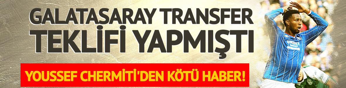 G.Saray'ın g&uuml;ndemindeki Youssef Chermiti sedyeyle sahadan &ccedil;ıktı!