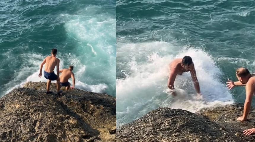 Arnavutk&ouml;y&rsquo;de korku dolu anlar! "Boğuluyorum" diye bağırarak yardım istedi  
