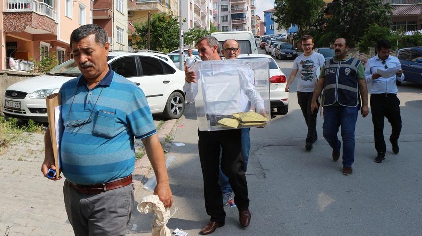 Kırıkkale’de sandık başına gelemeyenlere seyyar sandık