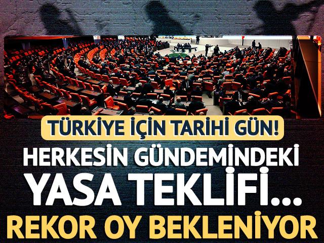 'Ter&ouml;rs&uuml;z T&uuml;rkiye' i&ccedil;in tarihi g&uuml;n! Meclis'te oylanacak
