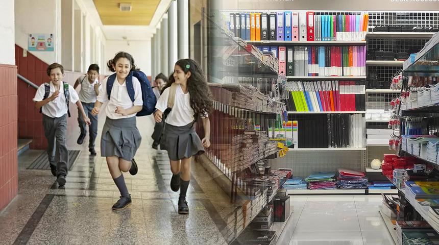 Okul alışverişi başlamadan d&uuml;ğmeye basıldı: &Ccedil;antadan boyaya tek tek incelenecek