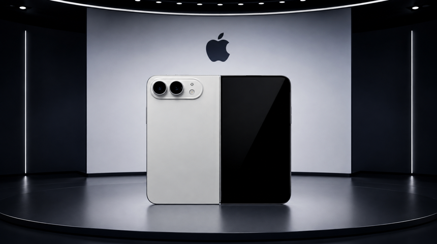Katlanabilir iPhone i&ccedil;in iki renk iddiası: G&uuml;m&uuml;ş ve koyu mavi olabilir