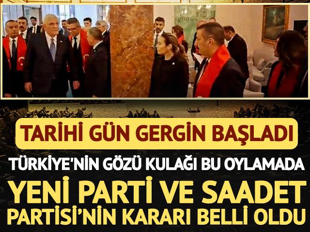 Son dakika | Yeni Parti ve Saadet Partisi'nin kararı belli oldu! "Ter&ouml;rs&uuml;z T&uuml;rkiye"de tarihi g&uuml;n: &Ccedil;er&ccedil;eve yasa oturumu gergin başladı
