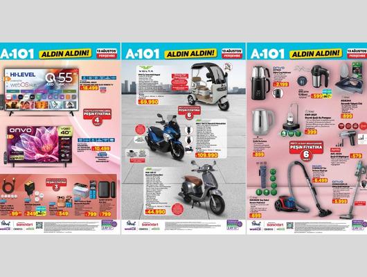 A101'e benzinli motosiklet geliyor! 13 Ağustos 2026 A101 kataloğu 