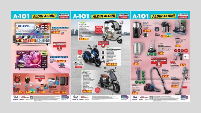 A101'e benzinli motosiklet geliyor! 13 Ağustos 2026 A101 kataloğu 
