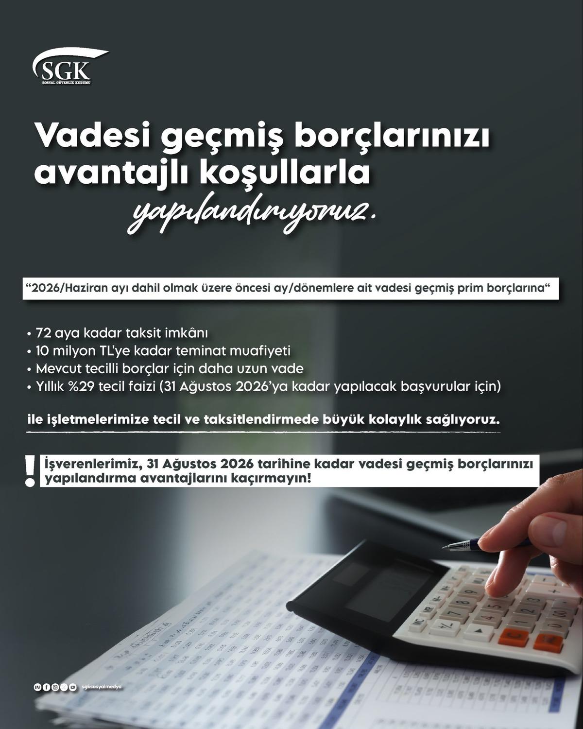SGK dan &ccedil;ağrı geldi: Ka&ccedil;ırmayın! Bor&ccedil; yapılandırmada son tarih... 4