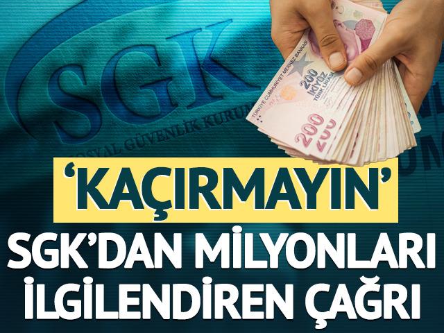 SGK'dan &ccedil;ağrı geldi: Ka&ccedil;ırmayın! Bor&ccedil; yapılandırmada son tarih...
