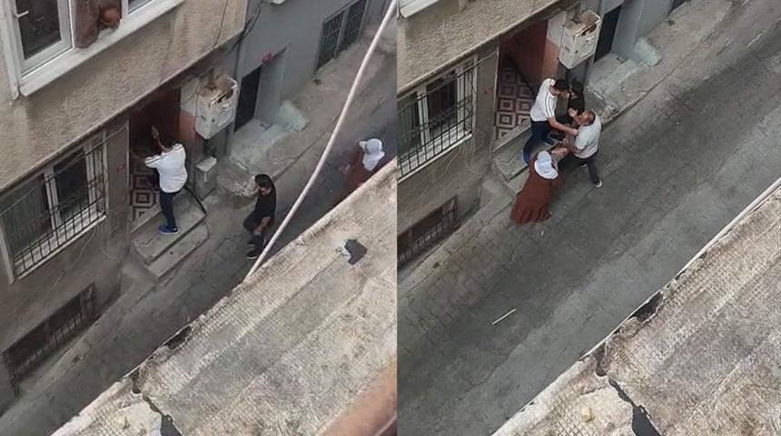 Eniştesiyle j&ouml;le i&ccedil;in birbirine girdi! Mahalle savaş alanına d&ouml;nd&uuml;