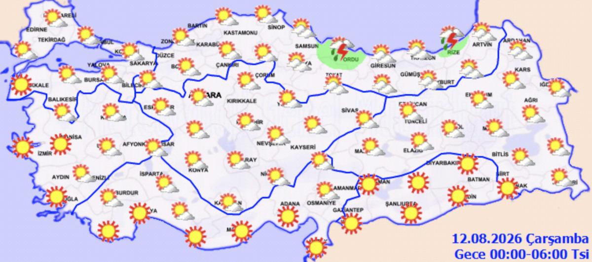 30 şehir için alarm verildi! Bir yanda sağanak, diğer yanda kavurucu sıcak! İşte etkilenecek iller 5