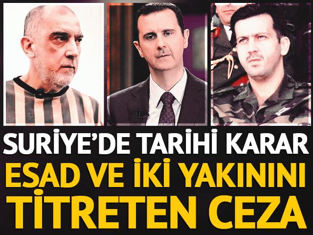 Son dakika | Suriye'de tarihi karar: Beşşar Esad ve iki yakınına idam cezası!