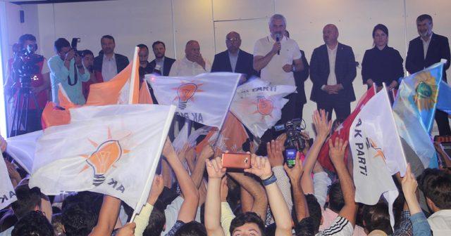 Ordu da AK Parti&rsquo;li ve MHP lilerden se&ccedil;im kutlaması 1
