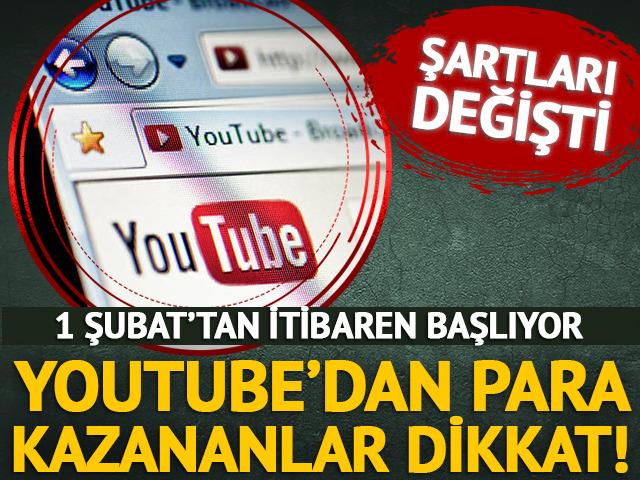 YouTube para kazanma kuralını değiştirdi! Yeni d&ouml;nem başlıyor