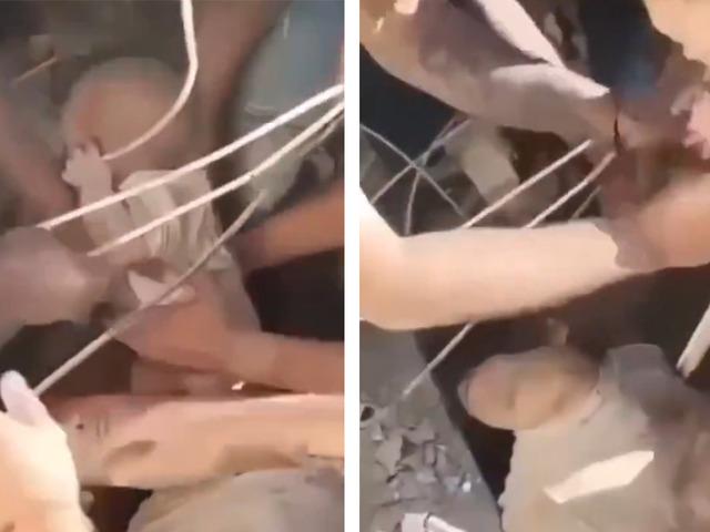 7,4'l&uuml;k depremde mucizevi kurtuluş