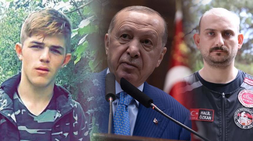 Şehadetlerinin 9. yılı: Cumhurbaşkanı Erdoğan'dan Eren B&uuml;lb&uuml;l ve Ferhat Gedik mesajı