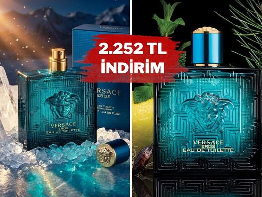 Erkeklerin ikonik parf&uuml;m&uuml; Versace Eros indirimde!