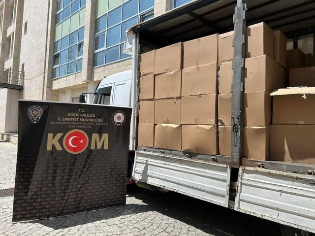 Niğde&rsquo;de 15 milyon liralık ka&ccedil;ak&ccedil;ılık operasyonu: 1 tutuklama 2