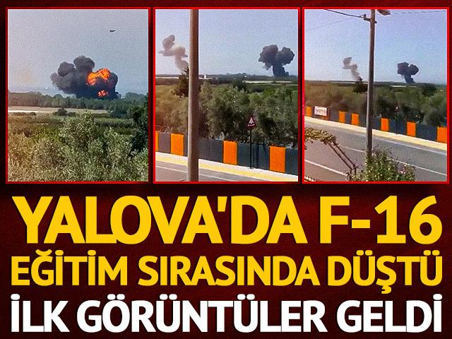 Yalova'da F16 eğitim sırasında d&uuml;şt&uuml;!