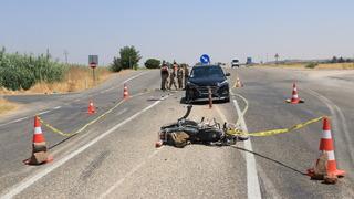 Kilis'te otomobil ile çarpışan motosikletin sürücüsü hayatını kaybetti