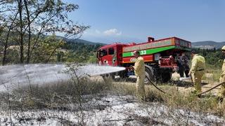 Bursa'da çıkan orman yangını büyümeden söndürüldü