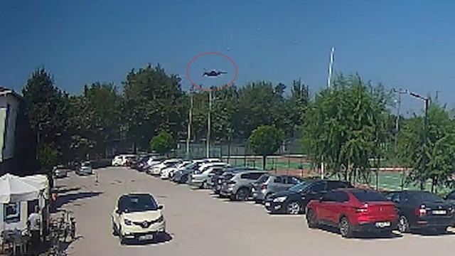 Yalova’da kaza kırıma uğrayan uçağın düşme anı kamerada