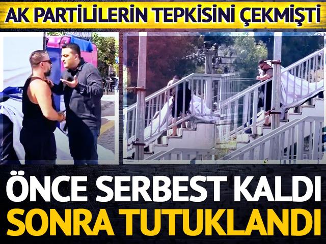 Erdoğan&rsquo;ın pankartını s&ouml;km&uuml;şt&uuml;: &Ouml;nce serbest kaldı, sonra tutuklandı