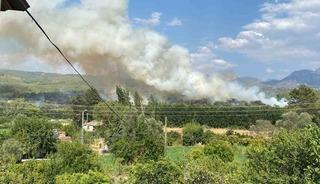 Seydikemer&rsquo;deki orman yangınına 7 hava aracı ile m&uuml;dahale ediliyor